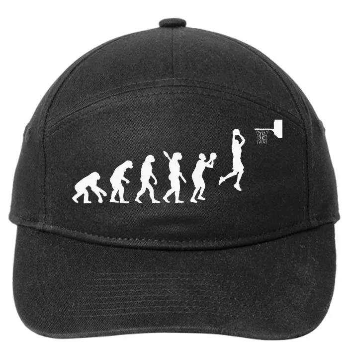 Basketball Player Basketballer Sports Evolution 7-Panel Snapback Hat