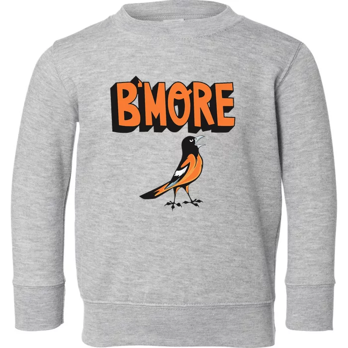 Baltimore Pride Bmore Maryland Md Toddler Sweatshirt