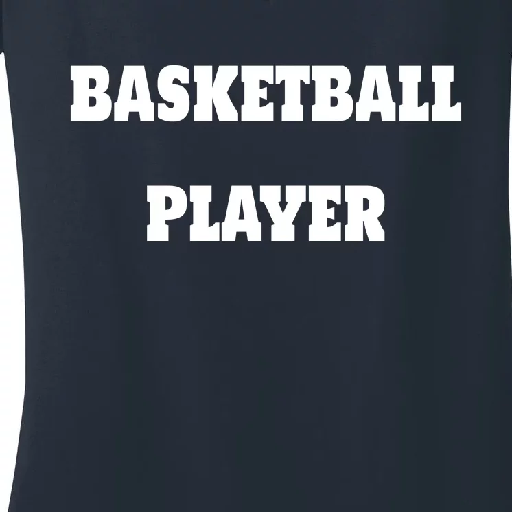 Basketball Player Women's V-Neck T-Shirt