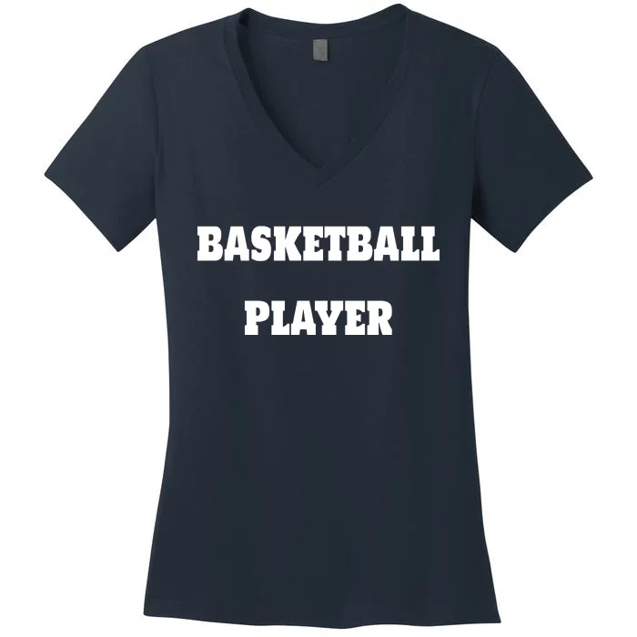 Basketball Player Women's V-Neck T-Shirt