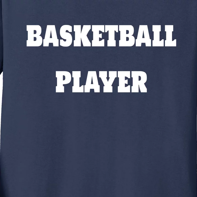 Basketball Player Kids Long Sleeve Shirt