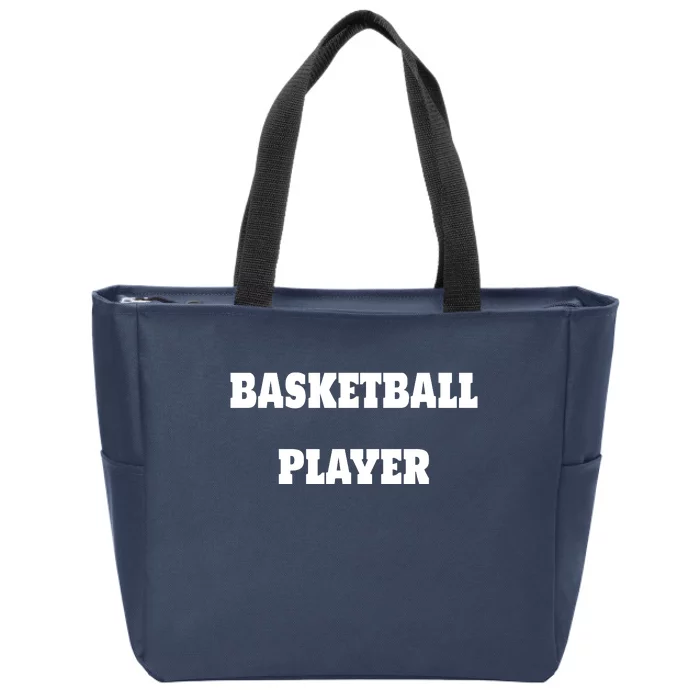 Basketball Player Zip Tote Bag