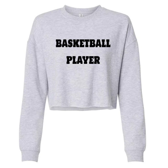 Basketball Player Cropped Pullover Crew