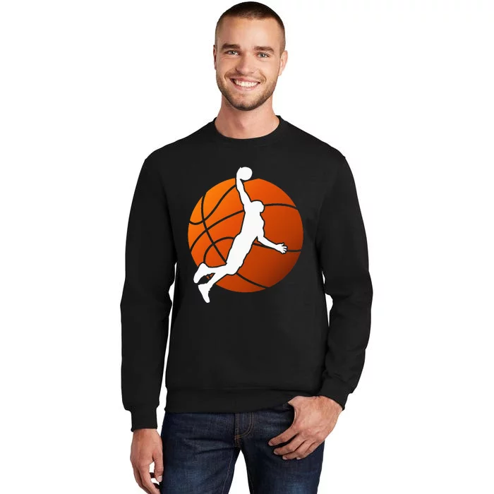 Basketball Player Basketballer Sports Graphic Tall Sweatshirt