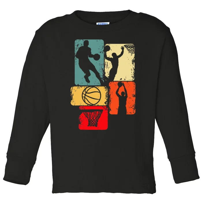 Basketball Player Toddler Long Sleeve Shirt