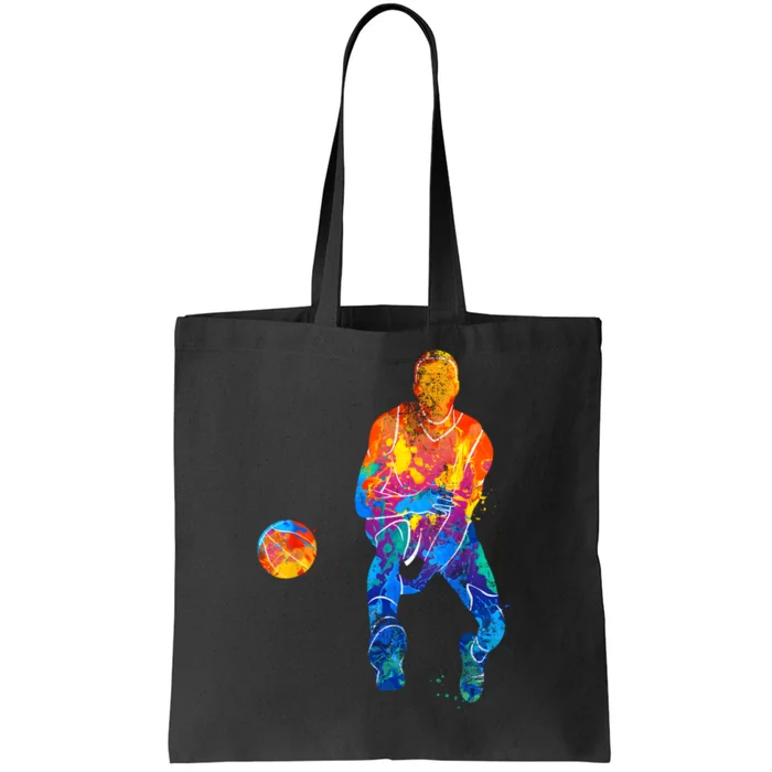 Basketball Player Basketballer Vintage Bball Graphic Tote Bag