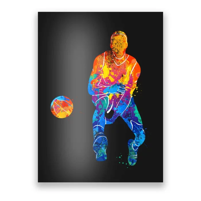 Basketball Player Basketballer Vintage Bball Graphic Poster