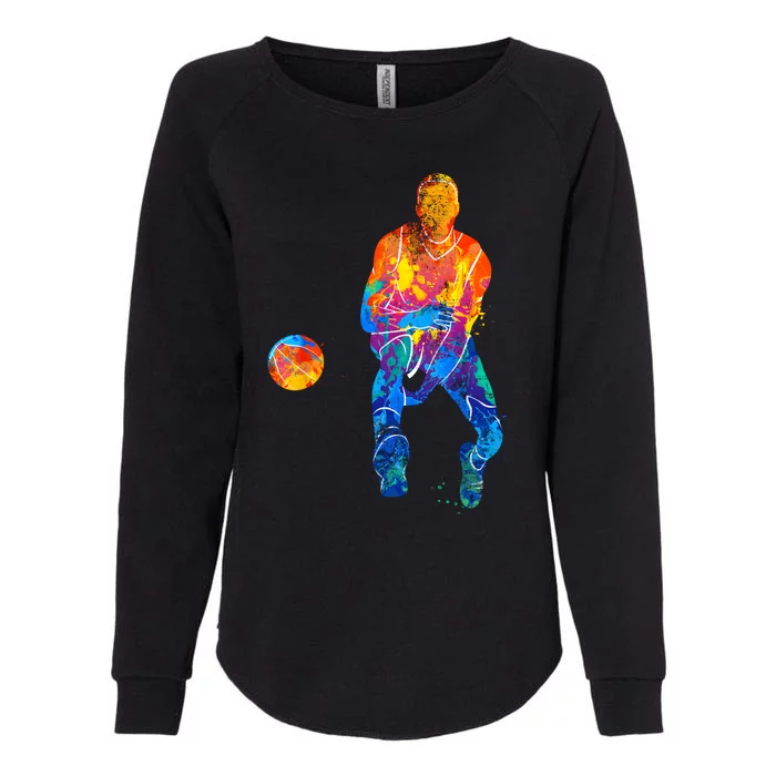 Basketball Player Basketballer Vintage Bball Graphic Womens California Wash Sweatshirt