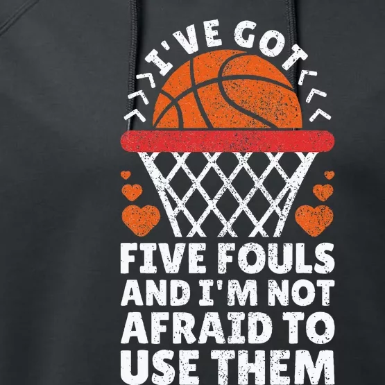 Basketball Player Boy Girl Basketball Lover Funny Basketball Performance Fleece Hoodie