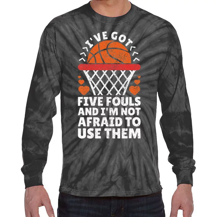 Basketball Player Boy Girl Basketball Lover Funny Basketball Tie-Dye Long Sleeve Shirt