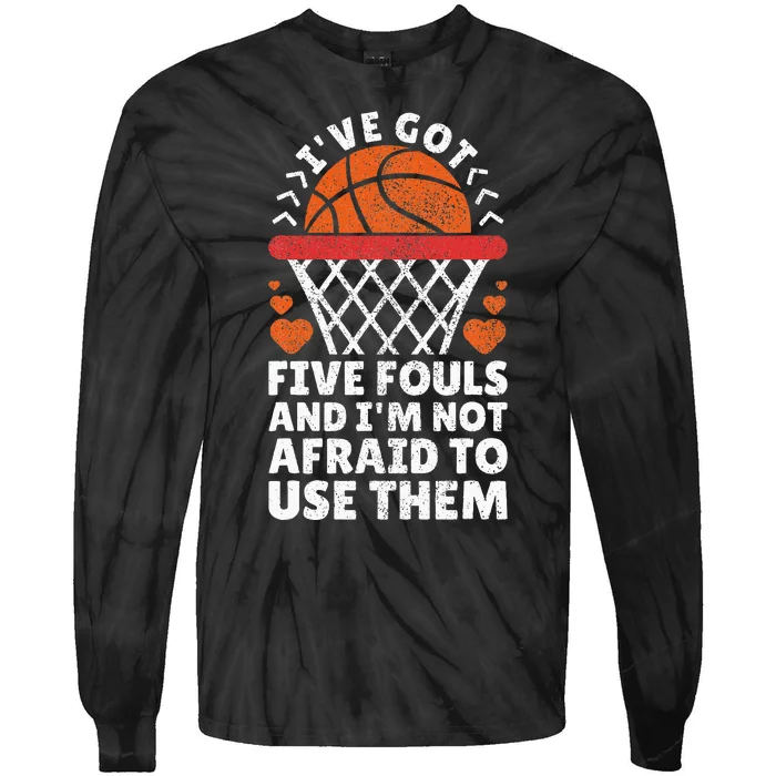 Basketball Player Boy Girl Basketball Lover Funny Basketball Tie-Dye Long Sleeve Shirt