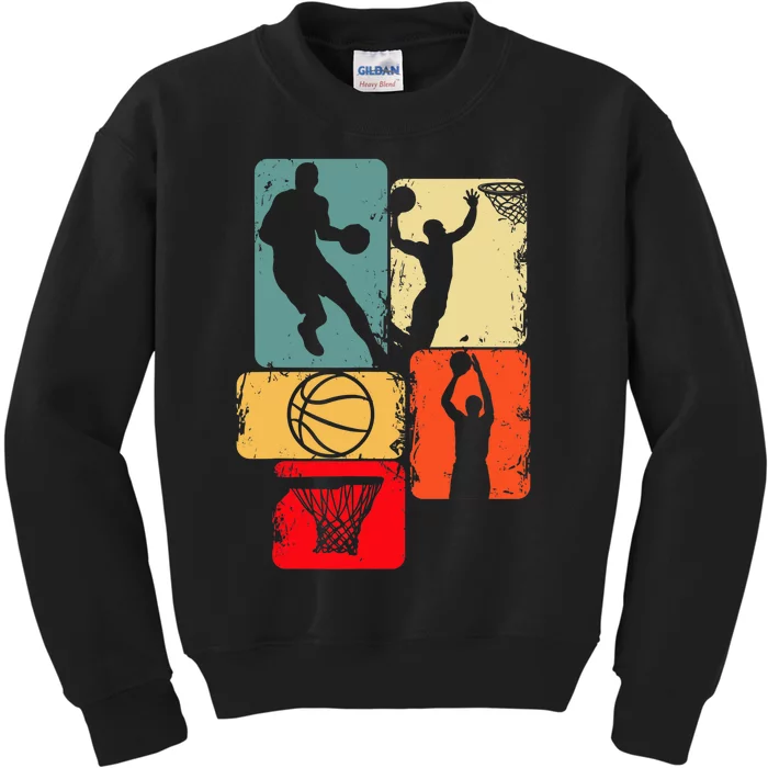 Basketball Player Boys Kids Sweatshirt