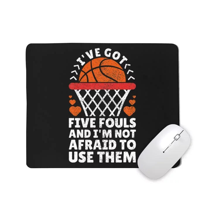 Basketball Player Boy Girl Basketball Lover Funny Basketball Mousepad