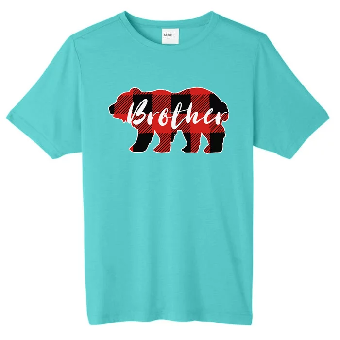 Buffalo Plaid Brother Bear Fathers Day Gifts ChromaSoft Performance T-Shirt