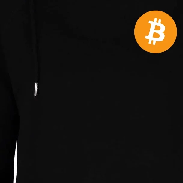 Bitcoin Pocket Womens Funnel Neck Pullover Hood