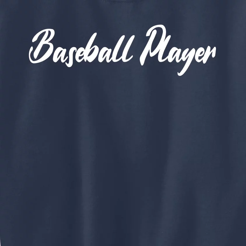 Baseball Player Kids Sweatshirt