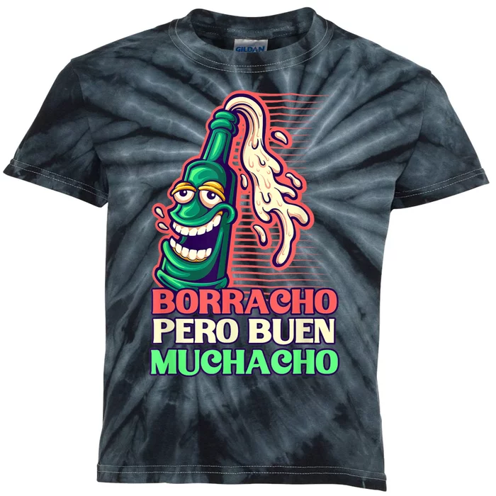 Borracho Pero Buen Muchacho Kids Tie-Dye T-Shirt