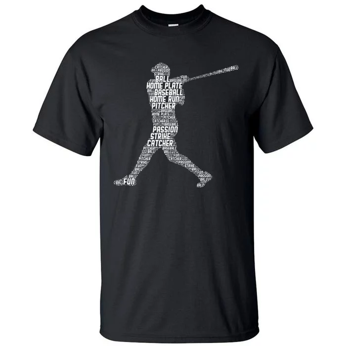 Baseball Player Batter Tall T-Shirt