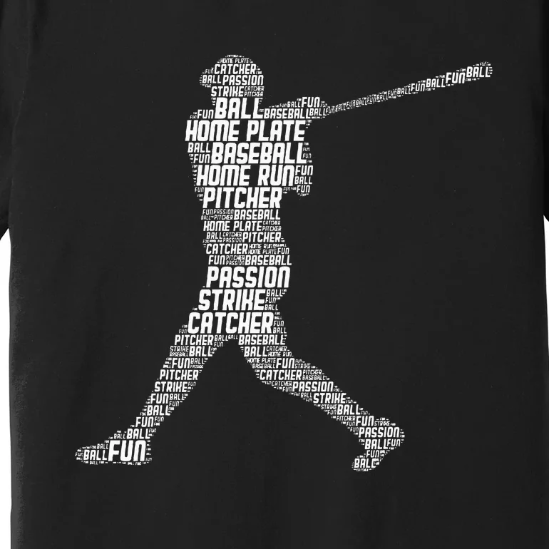 Baseball Player Batter Premium T-Shirt