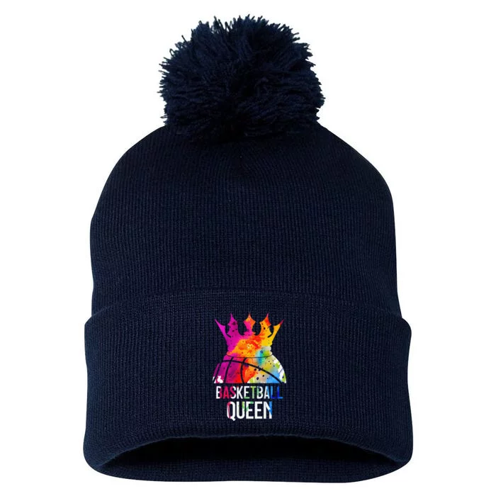 Basketball Player Basketball Queen Pom Pom 12in Knit Beanie