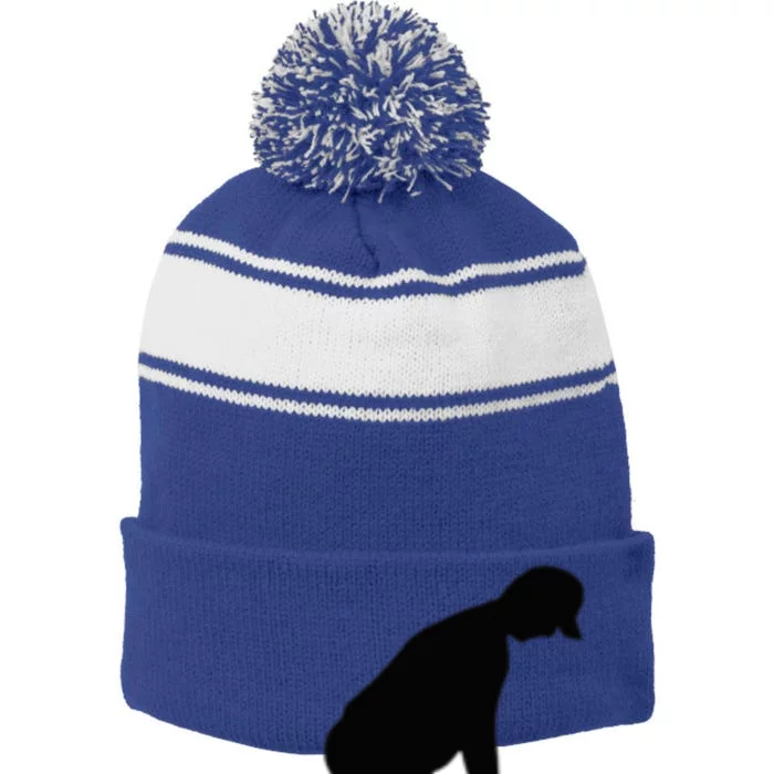 Best Papa By Par Golf Meaningful Gift Grandpa Fathers Day Gift Stripe Pom Pom Beanie