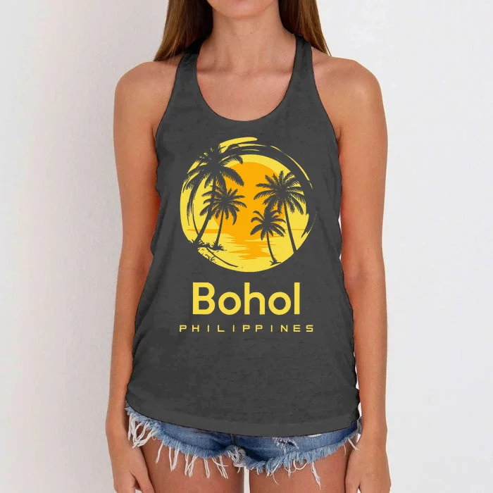 Bohol Philippines Women's Knotted Racerback Tank