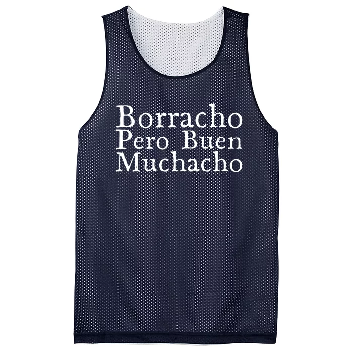 Borracho Pero Buen Muchacho Mesh Reversible Basketball Jersey Tank