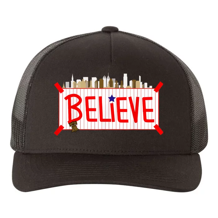 Believe Philadelphia Baseball Players Yupoong Adult 5-Panel Trucker Hat