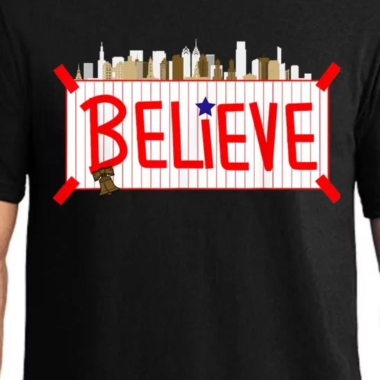 Believe Philadelphia Baseball Players Pajama Set