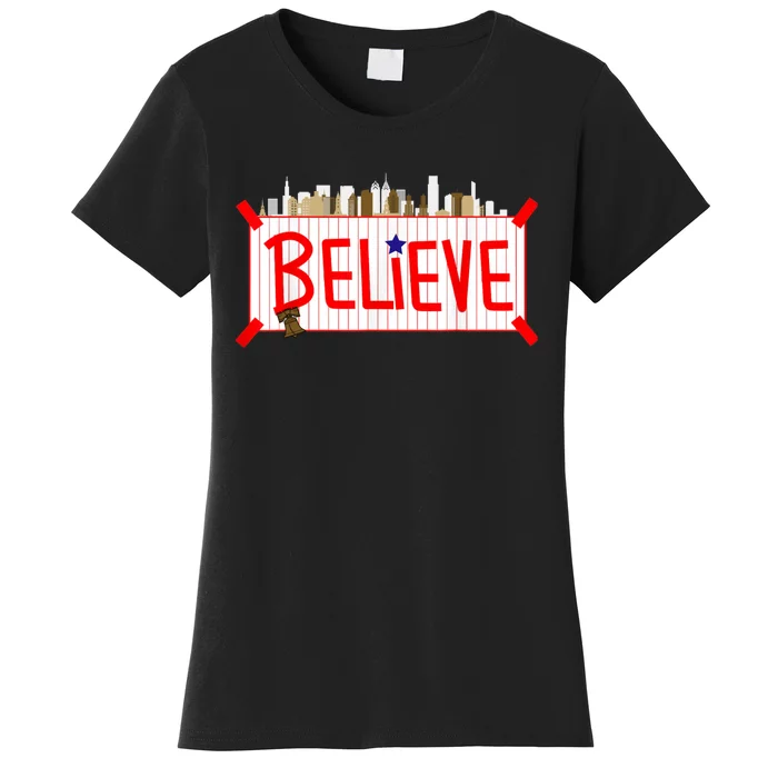 Believe Philadelphia Baseball Players Women's T-Shirt