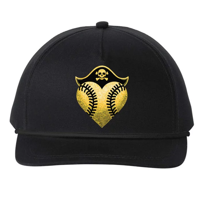 Baseball Pirate Baseball Player Snapback Five-Panel Rope Hat