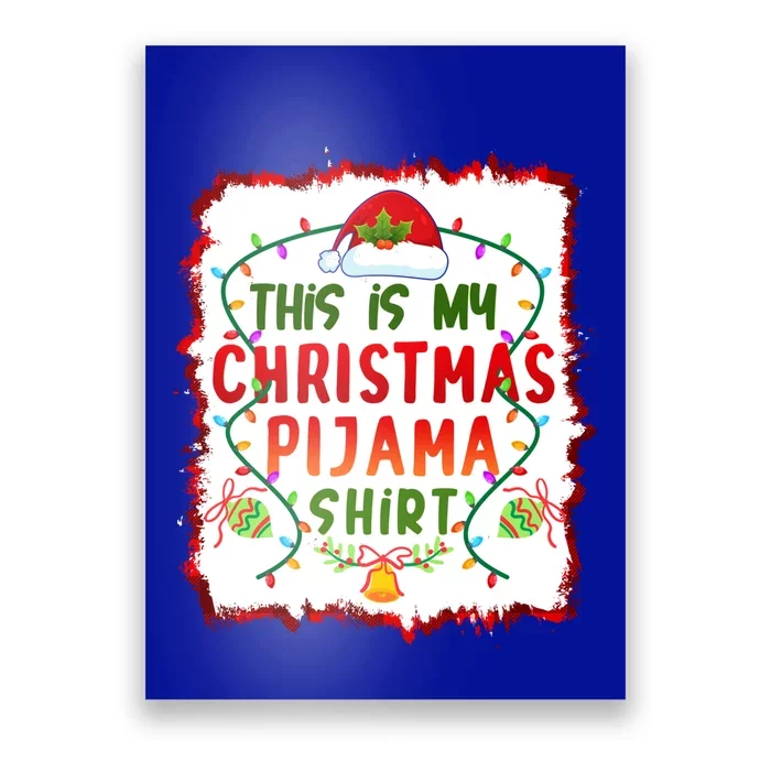 Buffalo Plaid Bleached Printed This Is My Christmas Pajama Gift Poster