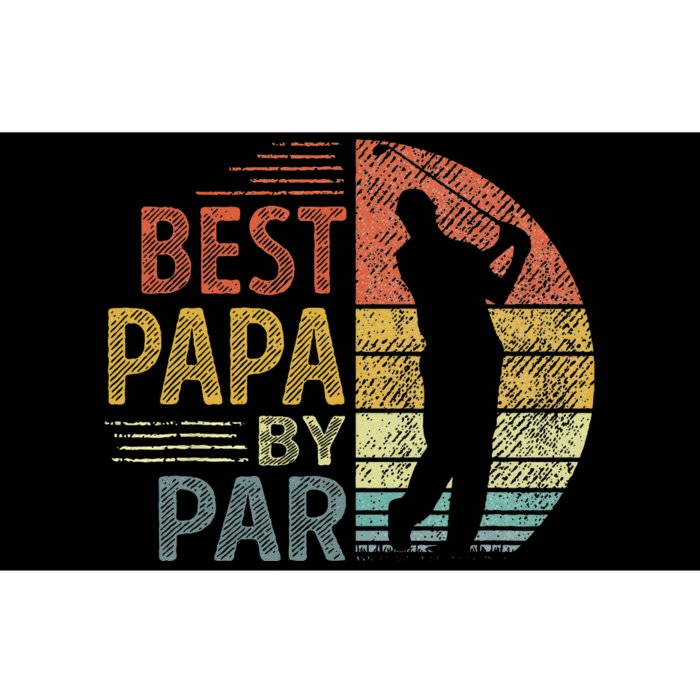 Best Papa By Par Fathers Day Golf Gift Grandpa Bumper Sticker