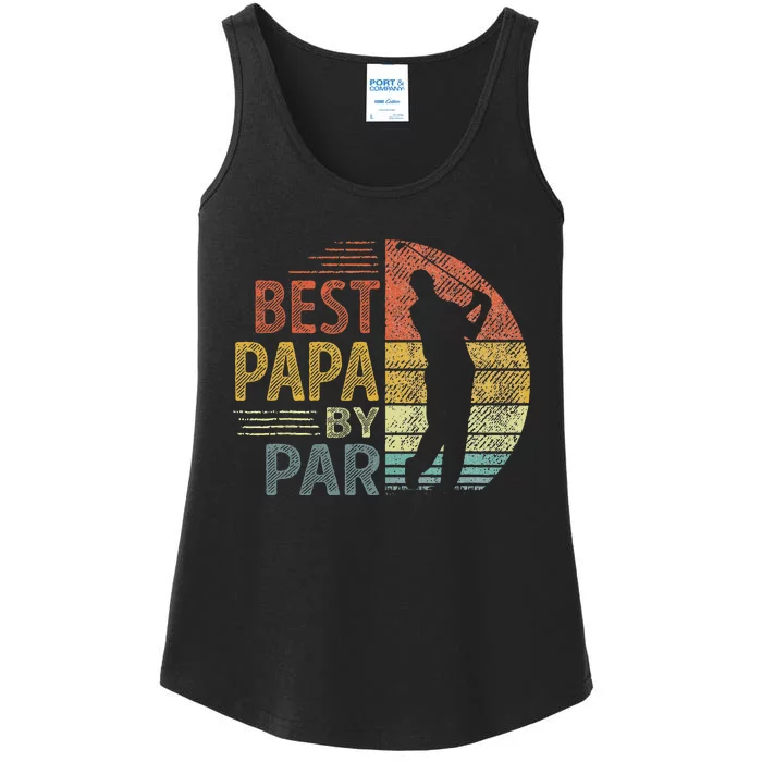 Best Papa By Par Fathers Day Golf Gift Grandpa Ladies Essential Tank