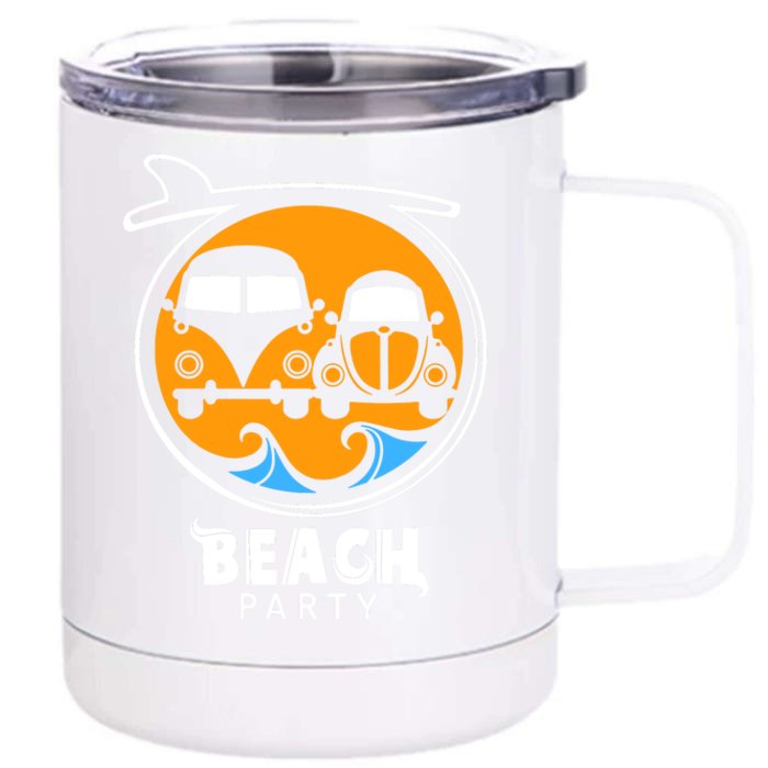 Beach Party Front & Back 12oz Stainless Steel Tumbler Cup