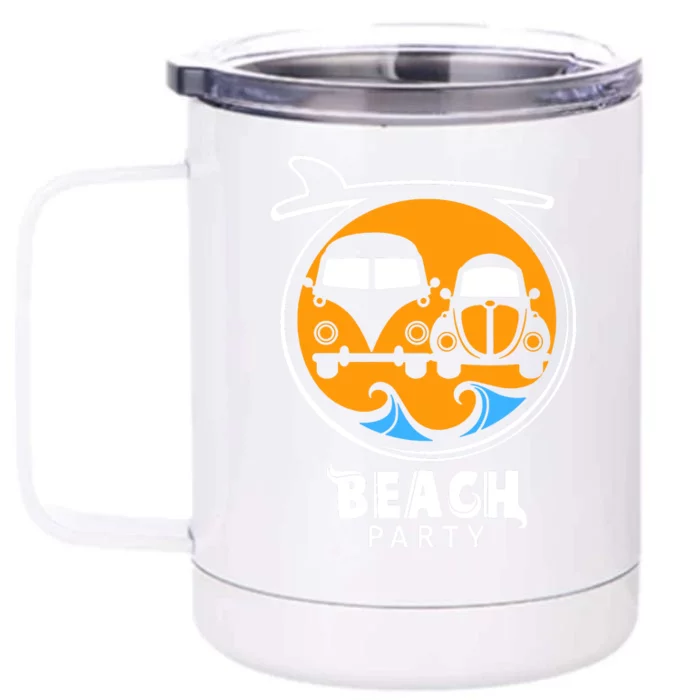 Beach Party Front & Back 12oz Stainless Steel Tumbler Cup