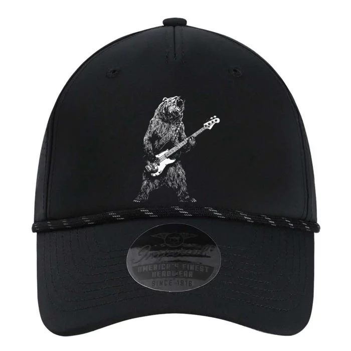 Bear Playing Bass Guitar For Men Animal Playing Guitar Performance The Dyno Cap