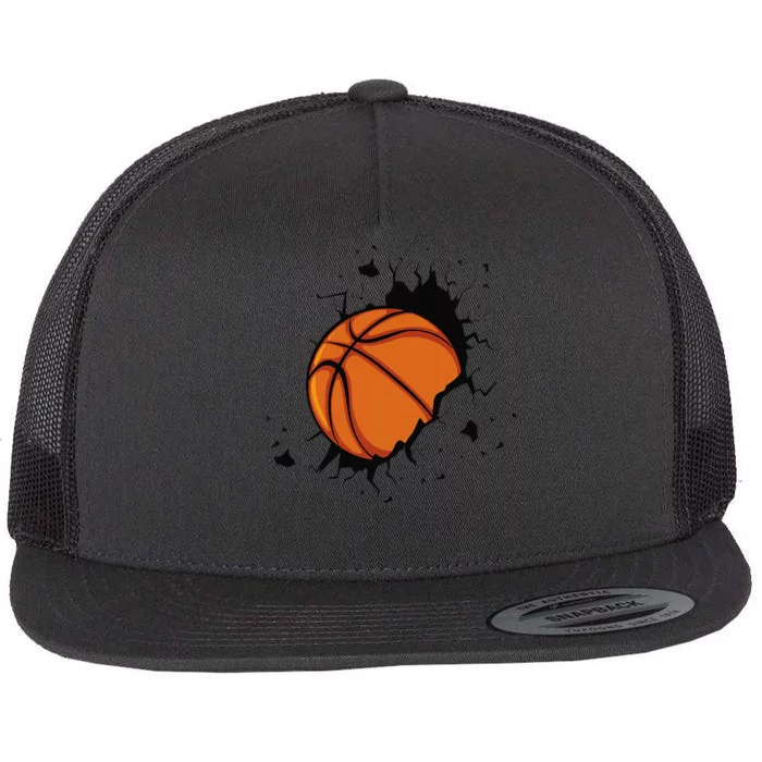 Basketball Players Basketball Team Graphic Sports Basketball Flat Bill Trucker Hat