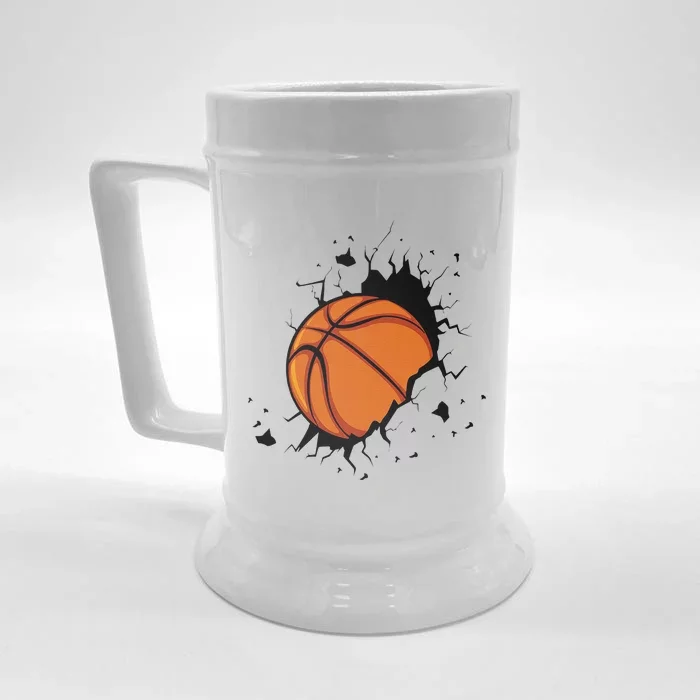 Basketball Players Basketball Team Graphic Sports Basketball Front & Back Beer Stein