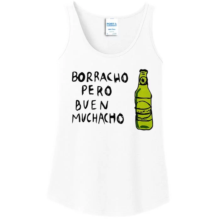 Borracho Pero Buen Muchacho Ladies Essential Tank