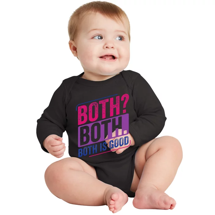 Bi Pride Bisexual Bisexuality Bi Flag Baby Long Sleeve Bodysuit