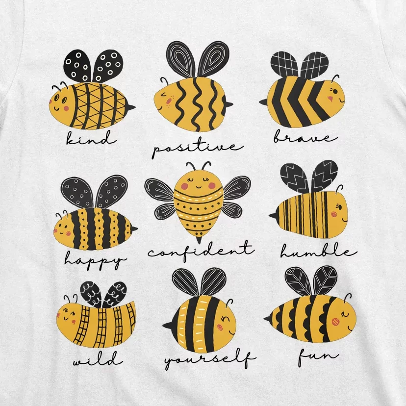 Bee Positivity Bee Lover Beekeeper Bee Happy T-Shirt