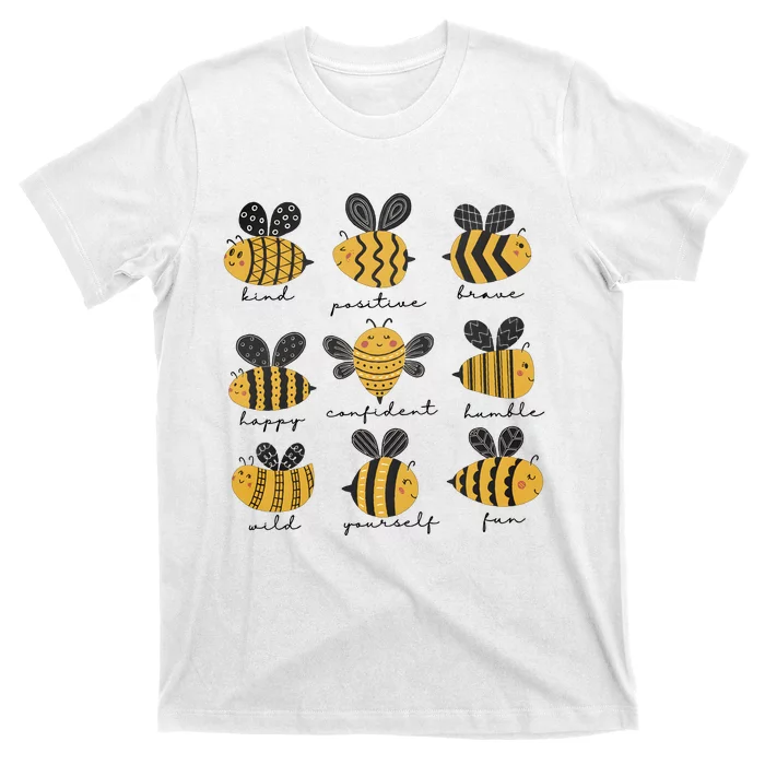 Bee Positivity Bee Lover Beekeeper Bee Happy T-Shirt