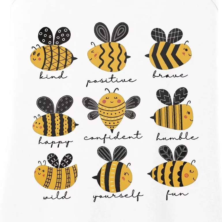 Bee Positivity Bee Lover Beekeeper Bee Happy Ladies Essential Tank