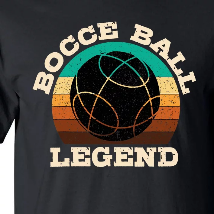 Bocce Player Boccie Fan Game Ball Sport Team Bocci Lover Tall T-Shirt