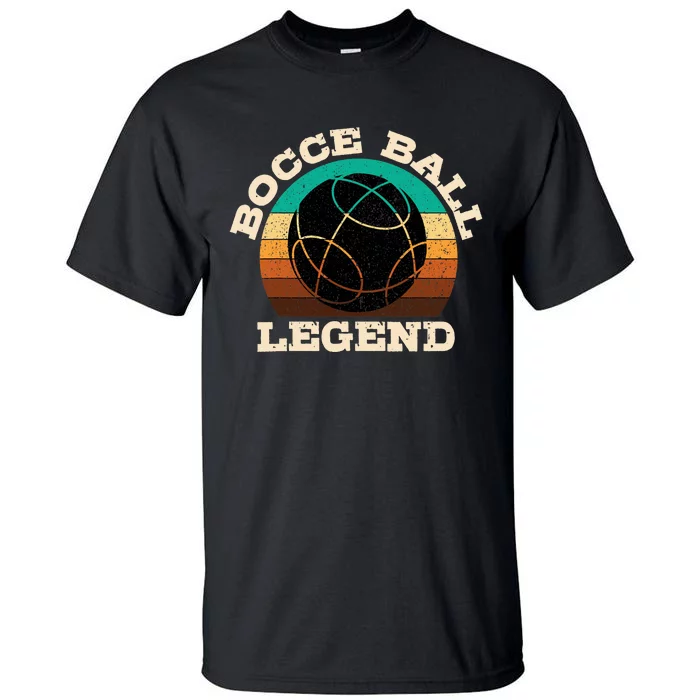 Bocce Player Boccie Fan Game Ball Sport Team Bocci Lover Tall T-Shirt