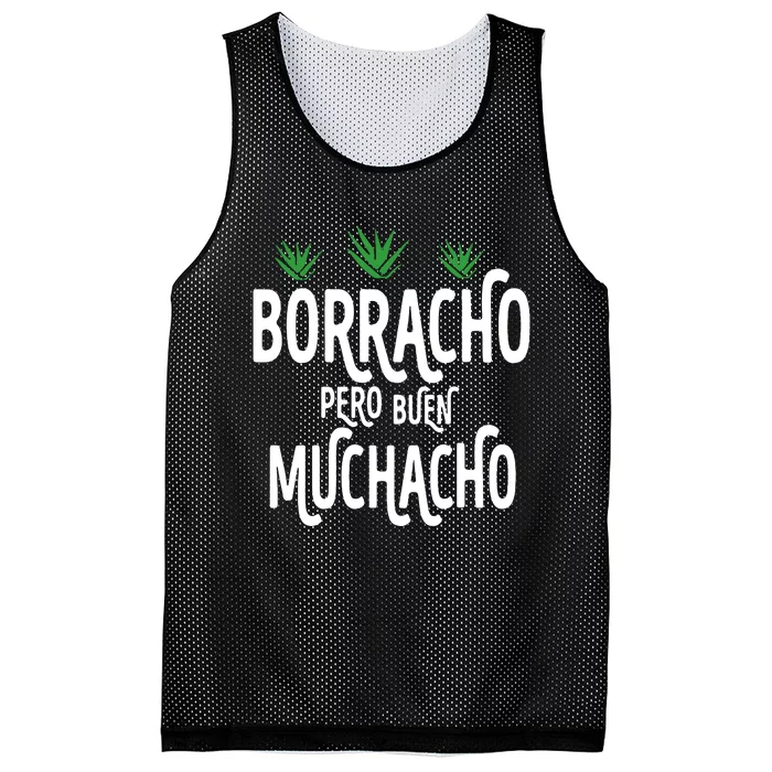 Borracho Pero Buen Muchacho Mesh Reversible Basketball Jersey Tank