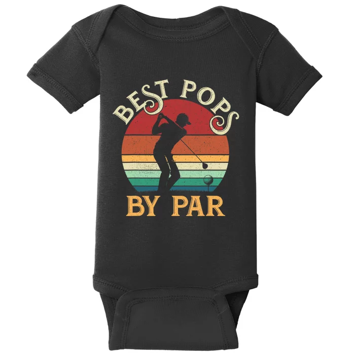 Best Pops By Par Fathers Day Golfing Baby Bodysuit