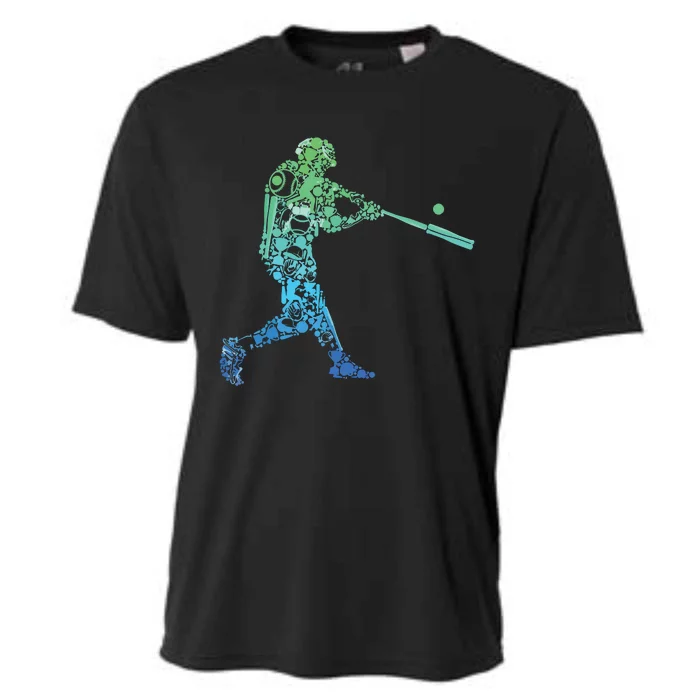 Baseball Player Batter Cooling Performance Crew T-Shirt