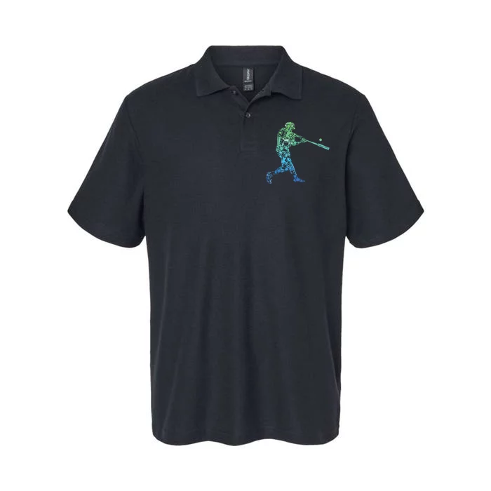 Baseball Player Batter Softstyle Adult Sport Polo